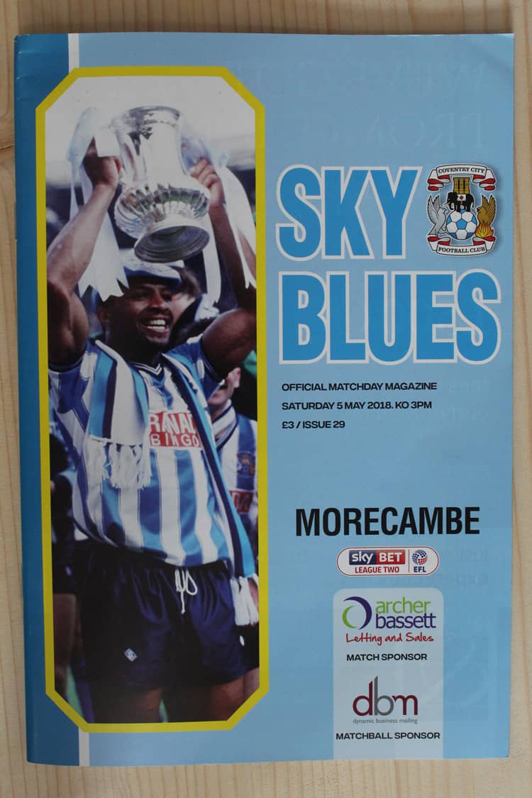 Coventry City FC v Morecambe FC